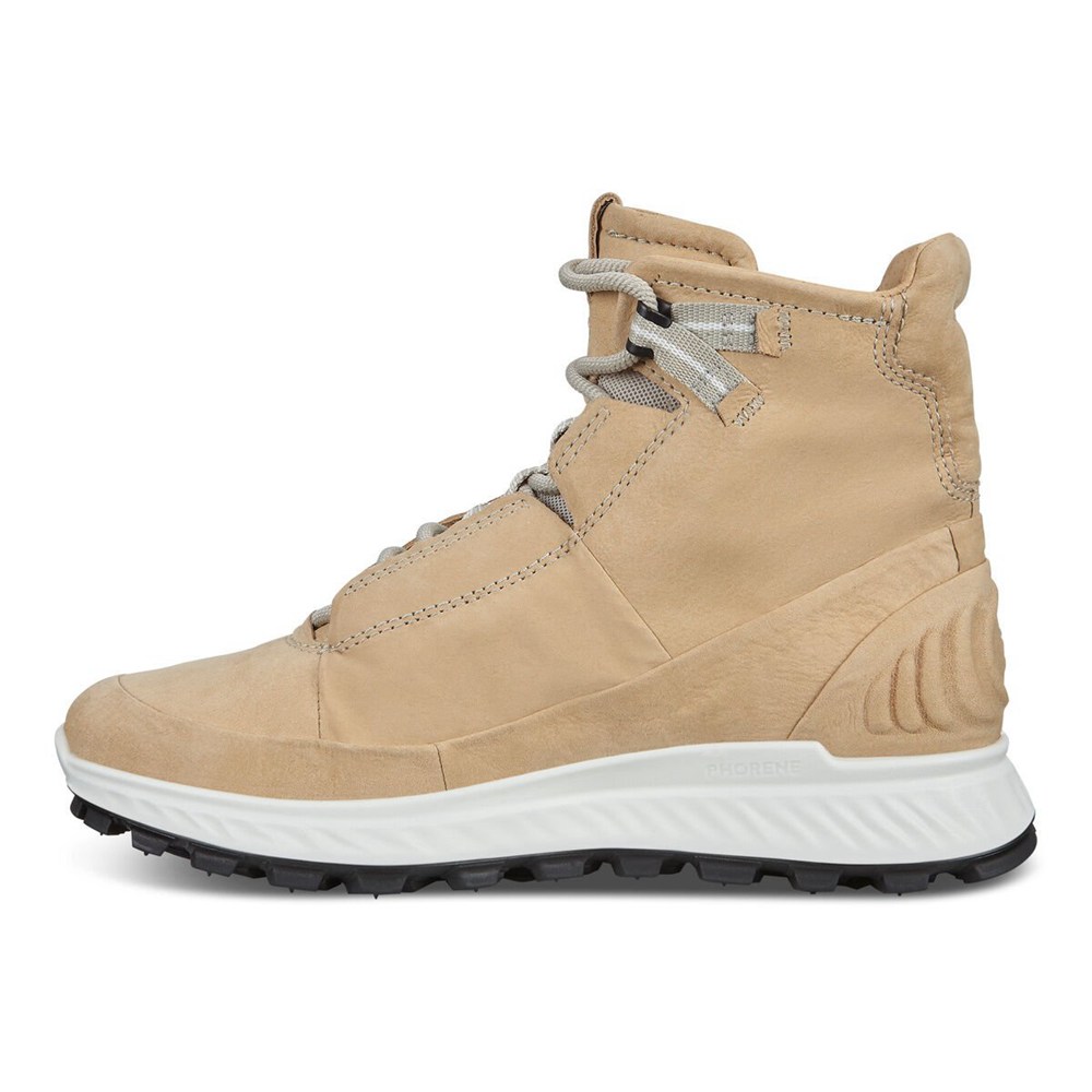 Tenis De Montaña Mujer - ECCO Exostrike Mid Boot - Beige - PVM874195